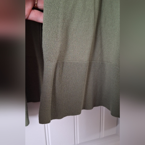 Cyrus Sage Green Open Front Cardigan XL | Lightweight Layering Sweater - Picture 6 of 9